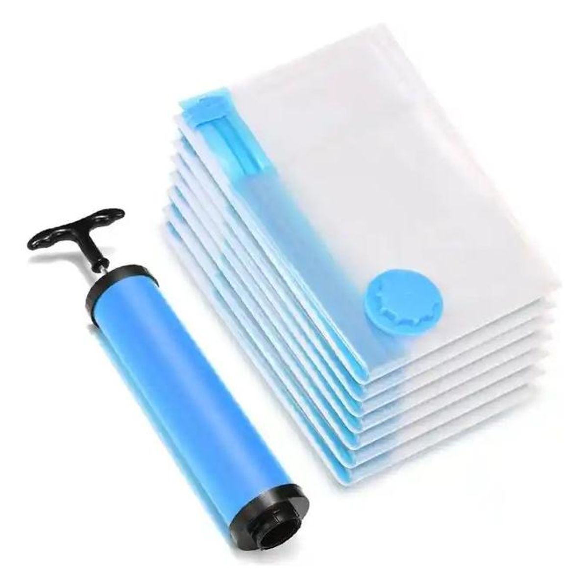 GENERICO - Bolsas Vacuum Reutilizables con Bomba Manual para Almacenaje