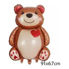 GENERICO - Pack de 10 Globos Gigantes de Oso para Decorar y Regalar