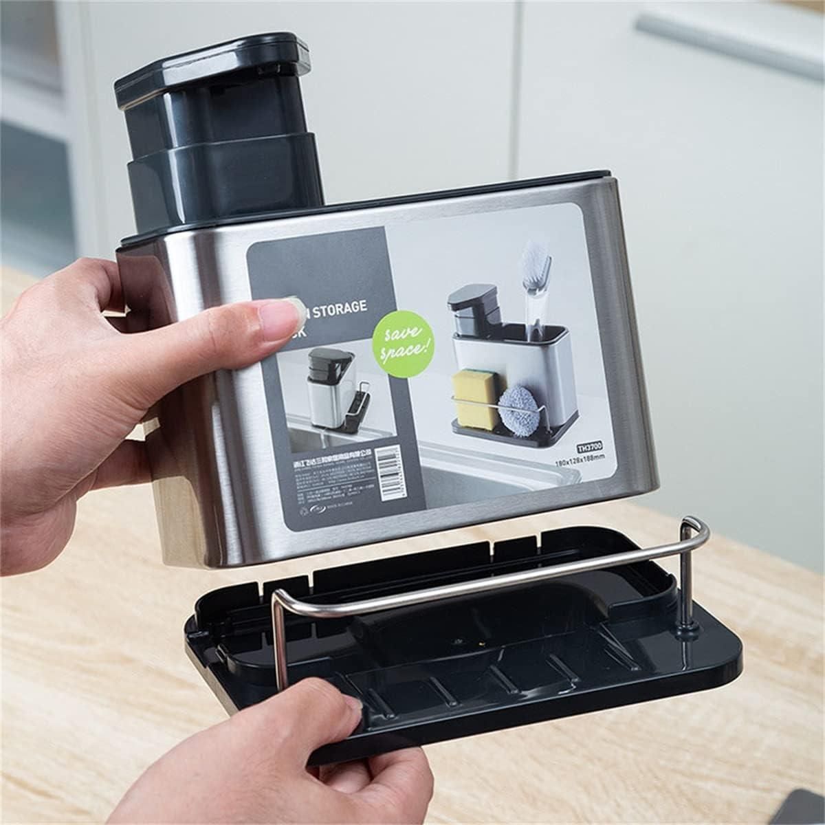 GENERICO - Organizador de Fregadero con Dispensador y Drenaje Eficiente