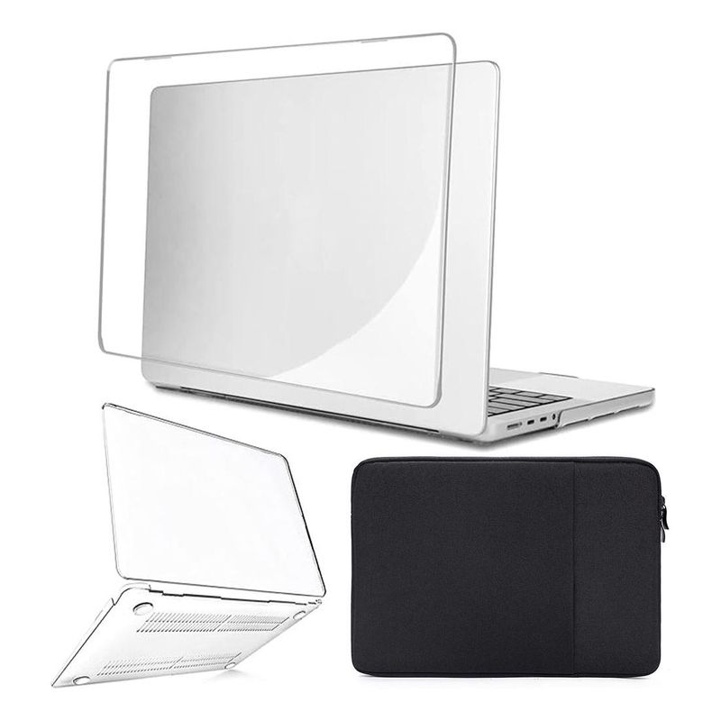 GENERICO - Carcasa delgada y resistente con funda para Macbook Air