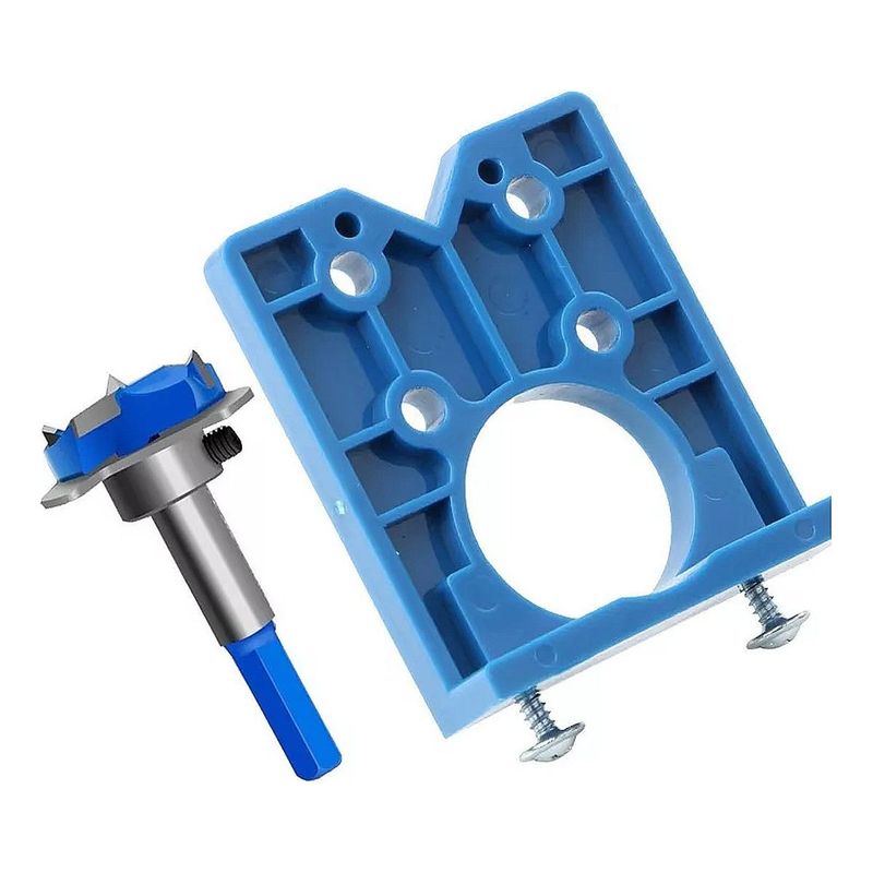 GENERICO - Kit de Perforación y Guía para Instalación de Bisagras 35mm