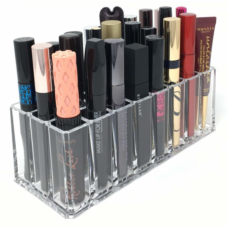 GENERICO - Organizador de Maquillaje de Bambú con Ranuras Profundas