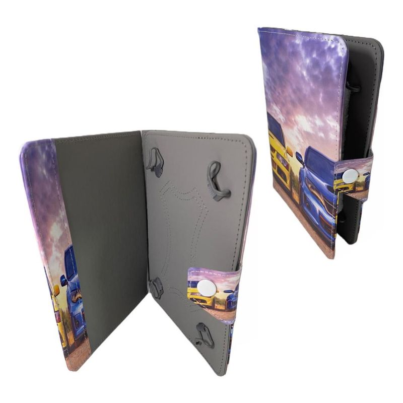 GENERICO - Funda Universal de Cuerina para Tablet de 8 Pulgadas