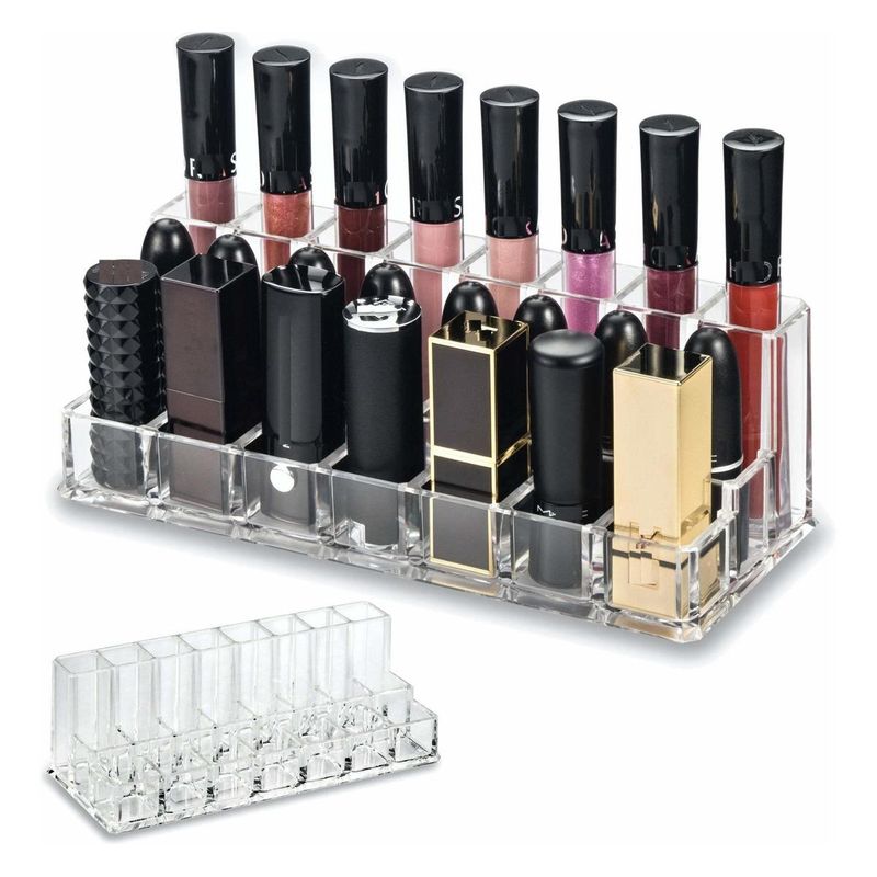GENERICO - Organizador de pared para maquillaje con 23 espacios clear