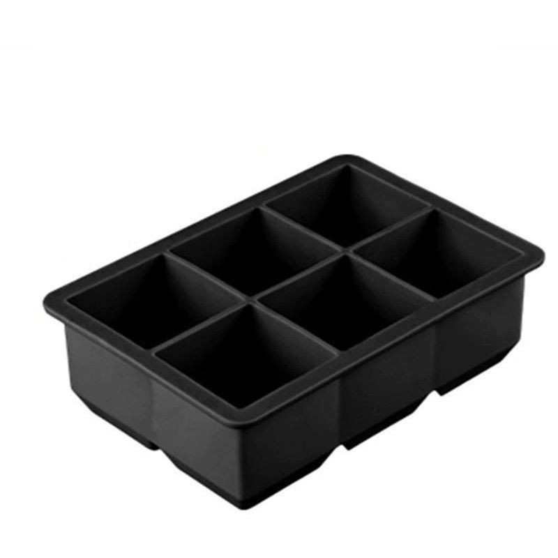 GENERICO - Molde de Hielo de Silicona Flexible con 6 Cubos Gigantes