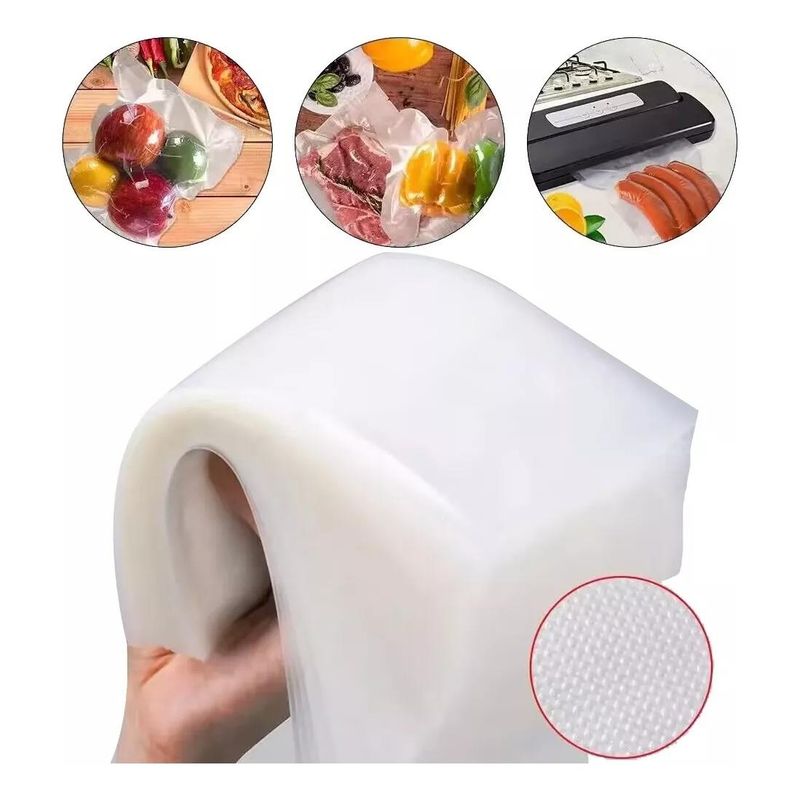 GENERICO - Bolsas Gofradas al Vacío para Conservación y Cocina 100 Piezas