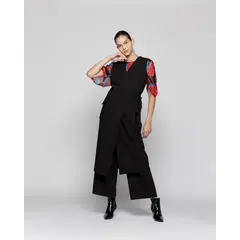 LINEATRE - Tapado Mujer Amaia Negro