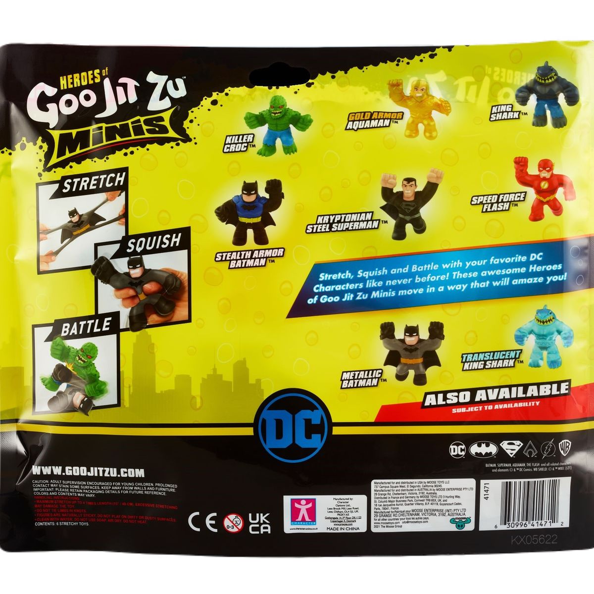 BOING TOYS - Goo Jit Zu Dc Minis Mega X 6