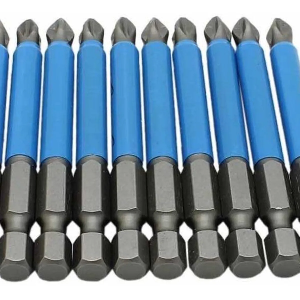 GENERICO - Set de 10 Puntas Philips Imantadas de 9 cm para Atornillar