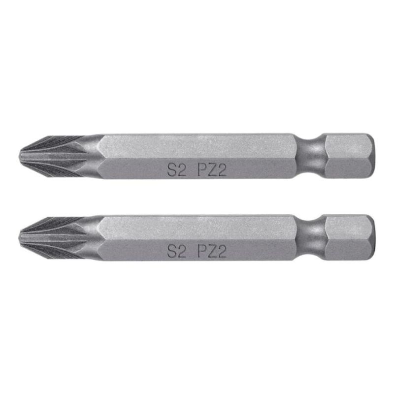 GENERICO - Set de 10 Puntas Magnetizadas Pozidriv PZ2 de 50mm