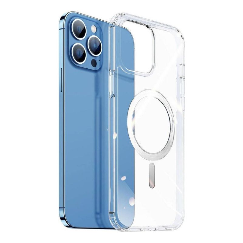 GENERICO - Funda Magnética Transparente para iPhone 15 Pro Max