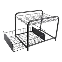 GENERICO - Estante Organizador Bajo Fregadero Espacio Compacto y Elegante