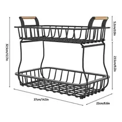 GENERICO - Cesta Organizador Multifuncional para Frutas y Verduras