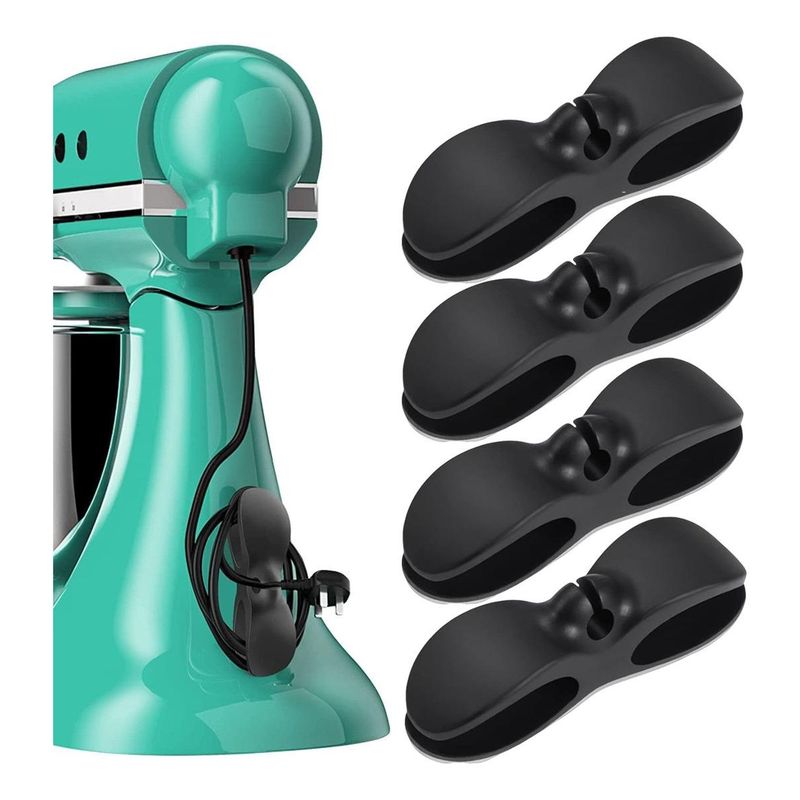GENERICO - Organizador Flexible de Cables para Electrodomésticos 4 Pzas