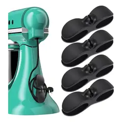 GENERICO - Organizador Flexible de Cables para Electrodomésticos 4 Pzas