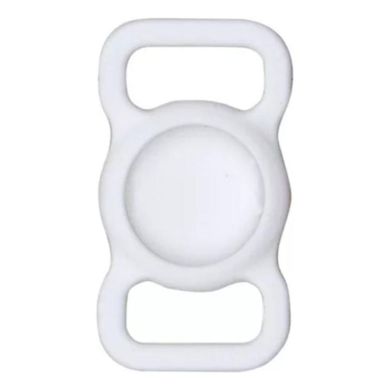 GENERICO - Funda de Silicona Blanca Todo en Uno para Airtag de Mascotas