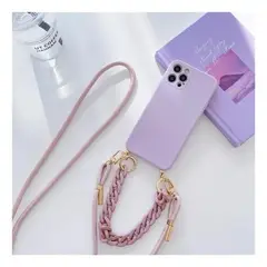 GENERICO - Funda de Lujo con Correa y Protección para iPhone 12