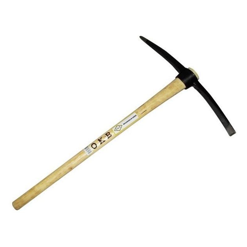 GENERICO - Mango de Madera de 90 cm con Cabeza de Hierro Fundido