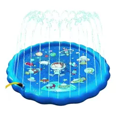 GENERICO - Alfombra Inflable para Niños con Fuentes y Delfines 170cm.