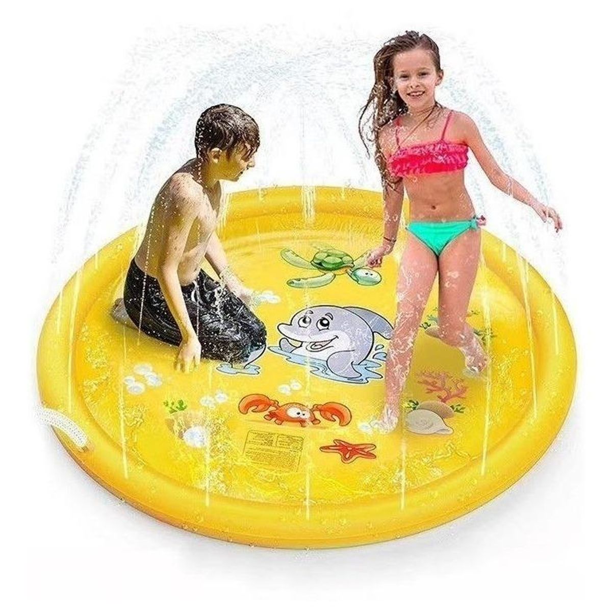 GENERICO - Alfombrilla Inflable de Juego con Diseño Marítimo Divertido