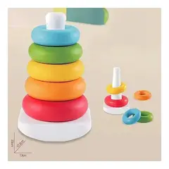 GENERICO - Torre Apilable Multicolor para Estimulación Infantil