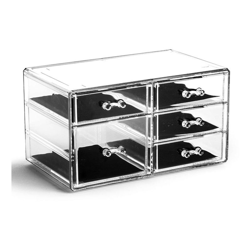 GENERICO - Organizador Acrílico para Cosméticos y Maquillaje con 5 Cajones