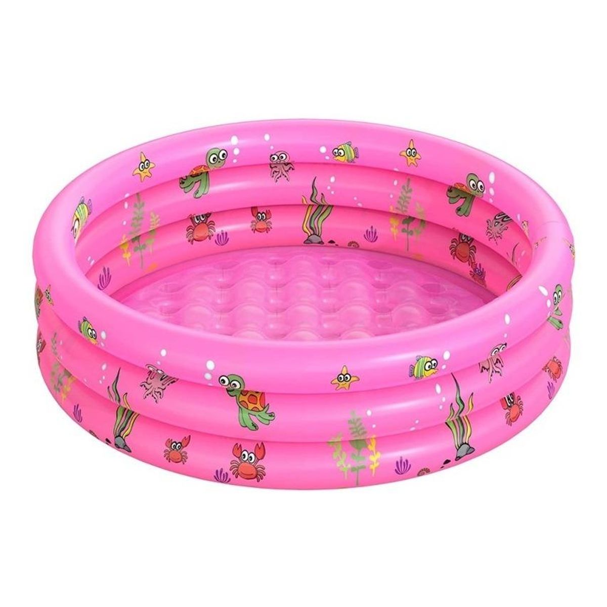 GENERICO - Piscina Inflable Redonda para Niños con Aros Coloridos.