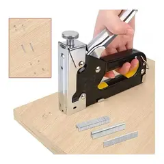 GENERICO - Grapadora Manual de Metal para Tapicería con 600 Grapas