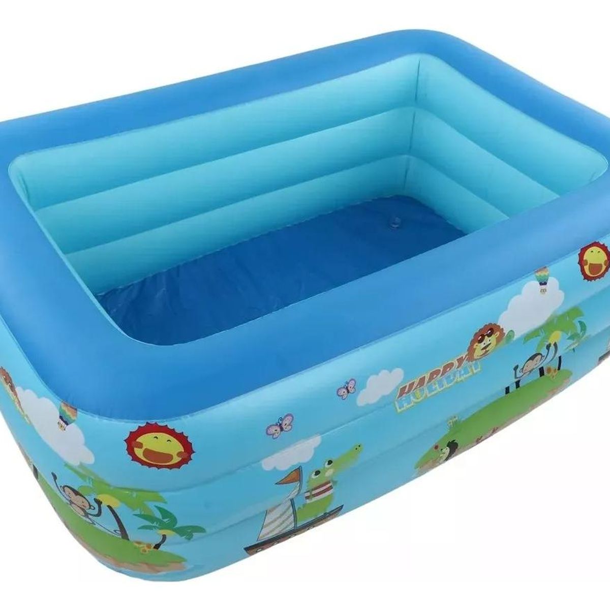 GENERICO - Piscina Inflable Rectangular con Estampado de Zoológico