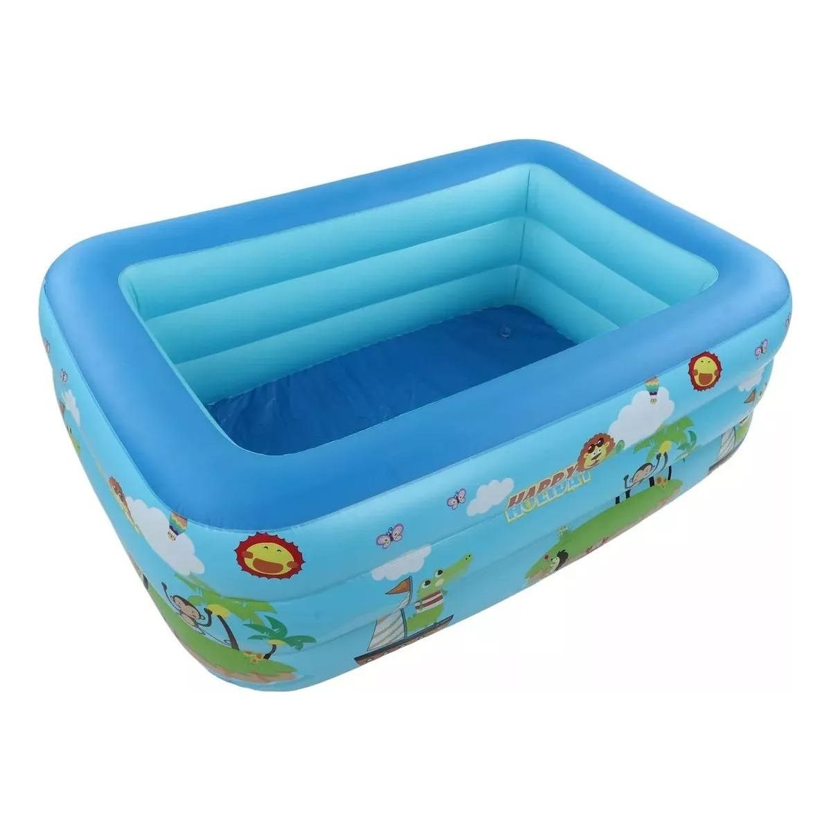 GENERICO - Piscina Inflable Rectangular con Estampado de Zoológico