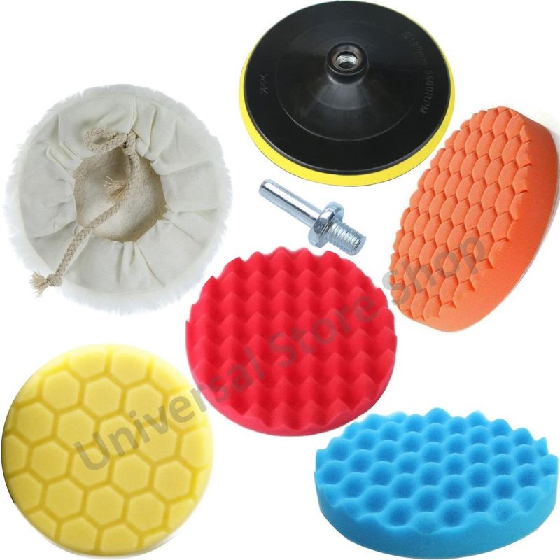 GENERICO - Kit de 7 Esponjas Pulidoras para Taladros y Esmeriles