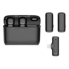 GENERICO - Micrófonos Lavalier Inalámbricos con Estuche Recargable