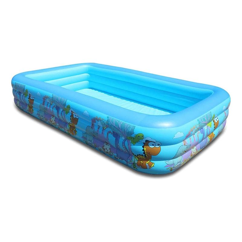 GENERICO - Diversión y Aventura en la Piscina Inflable Rectangular 305 cm