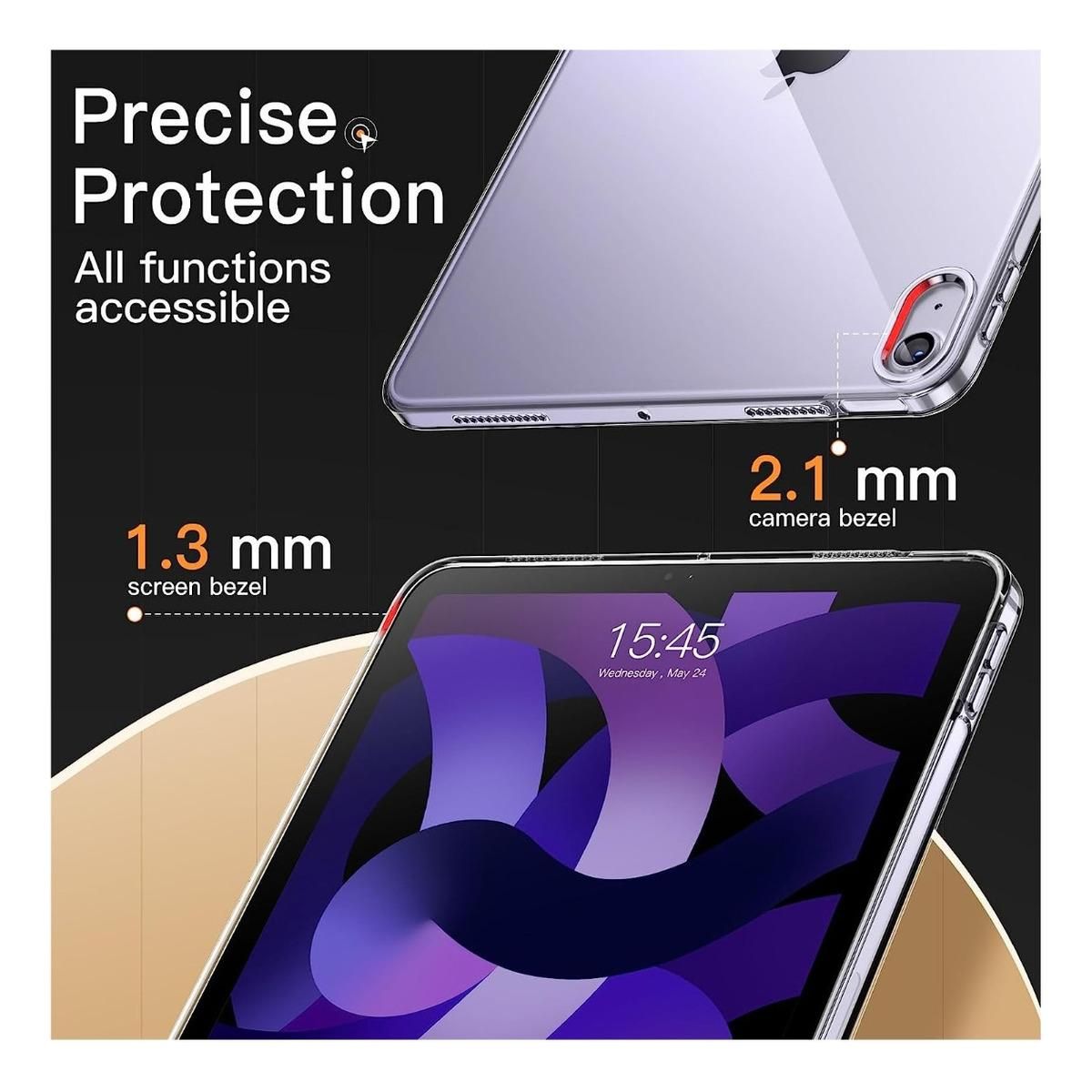 GENERICO - Funda Transparente y Duradera para iPad Air 4 y 5 Gen 109