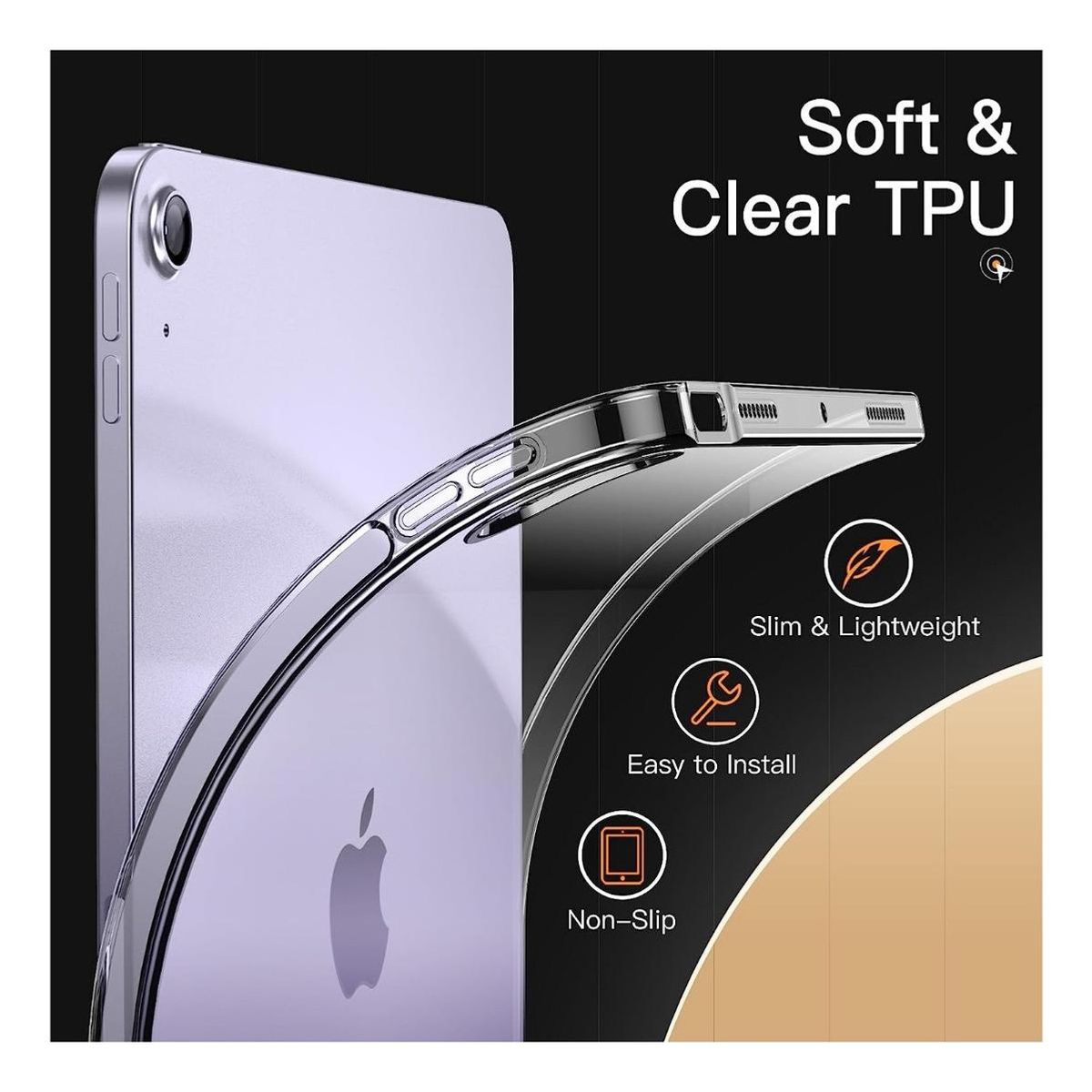 GENERICO - Funda Transparente y Duradera para iPad Air 4 y 5 Gen 109