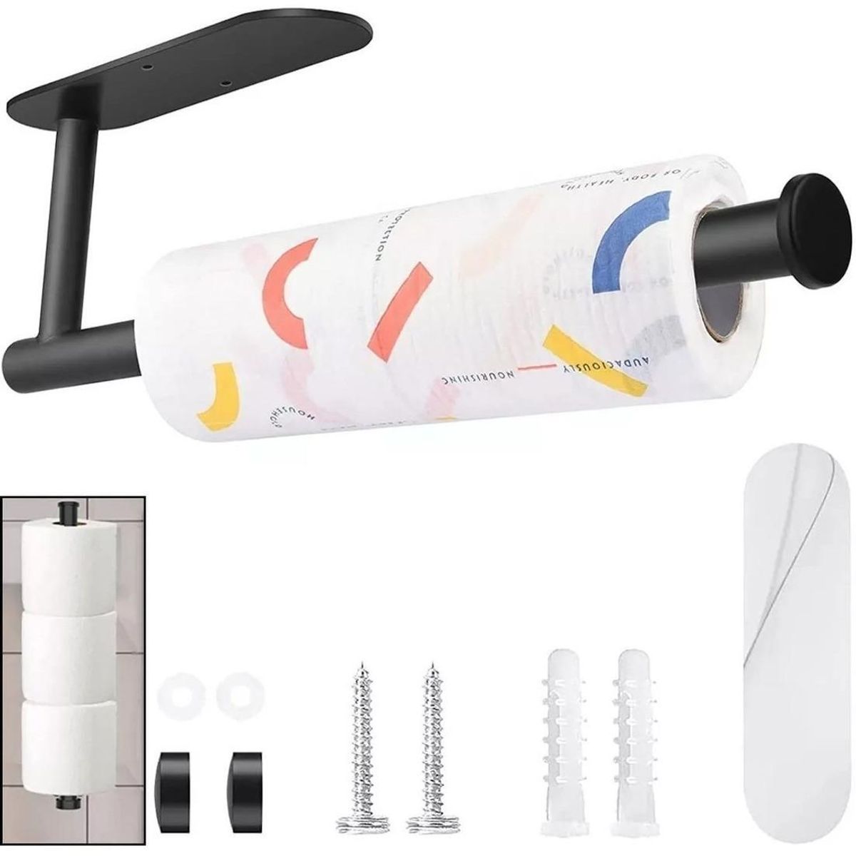 GENERICO - Soporte Elegante para Toallas de Papel en Acero Inoxidable