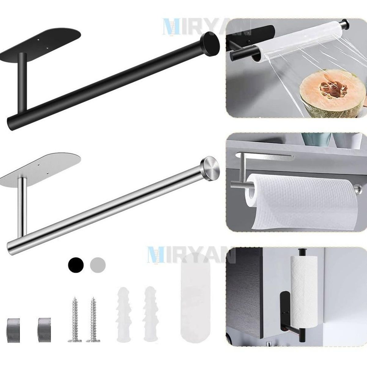 GENERICO - Soporte Elegante para Toallas de Papel en Acero Inoxidable