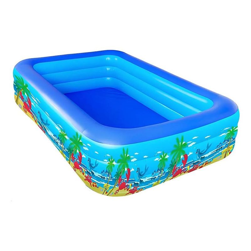 GENERICO - Piscina Inflable Rectangular Familiar para Diversión en Agua