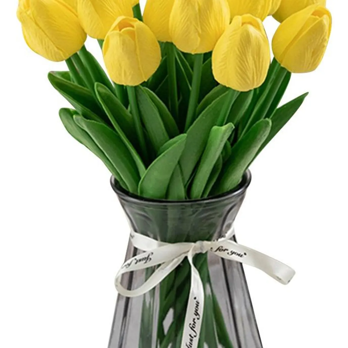 GENERICO - Ramo de 20 Tulipanes Artificiales para Decoración Alegre