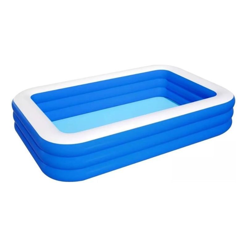 GENERICO - Piscina Inflable Rectangular Resistente y Multifuncional