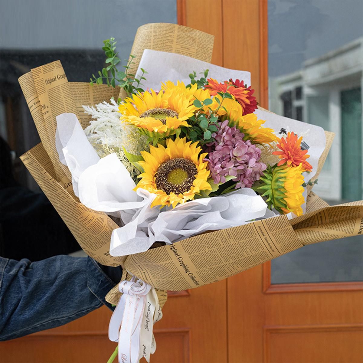 GENERICO - Papel Kraft Coreano para Arreglos Florales y Decoración