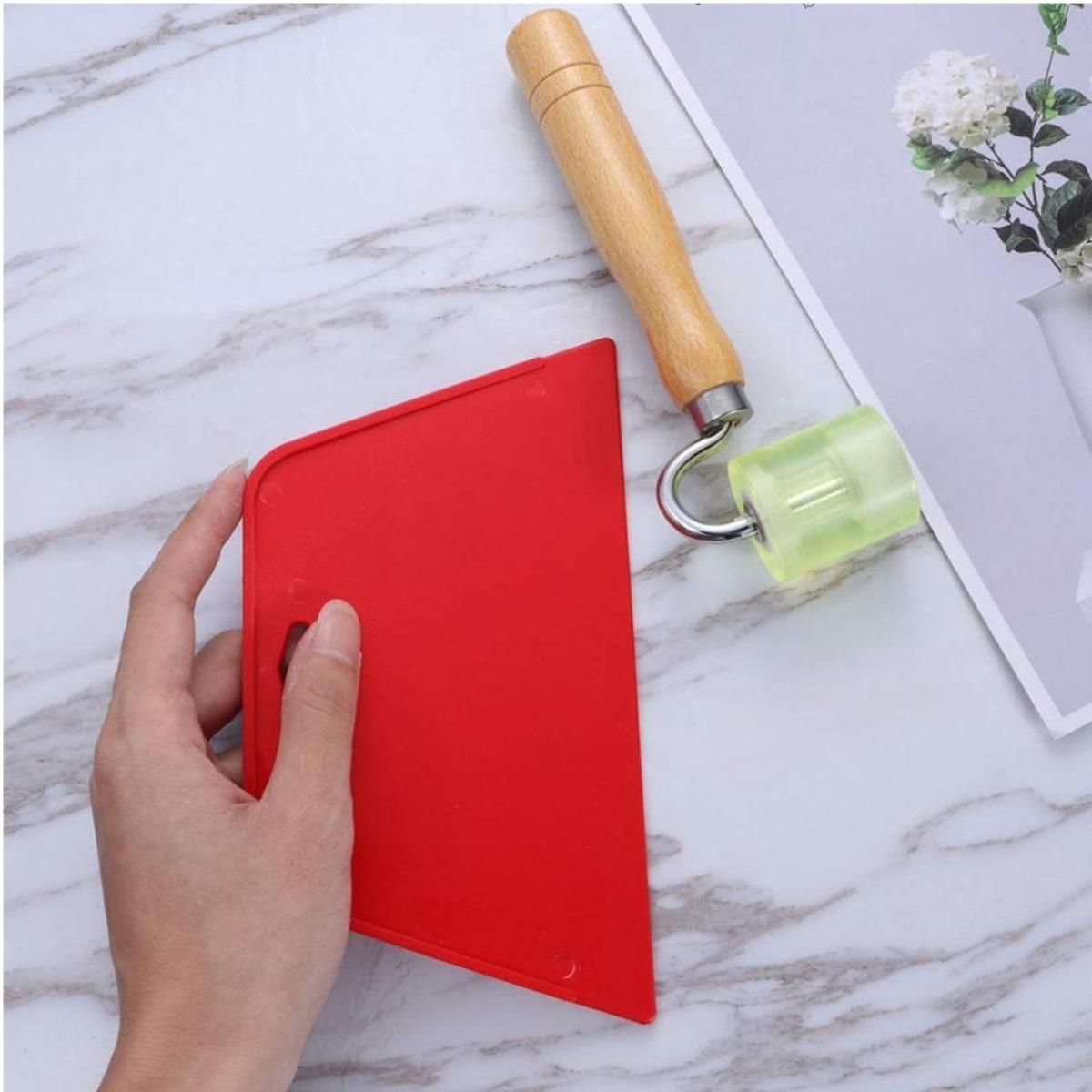 GENERICO - Rodillo y Rascador para Alisar Papel Tapiz y Murales