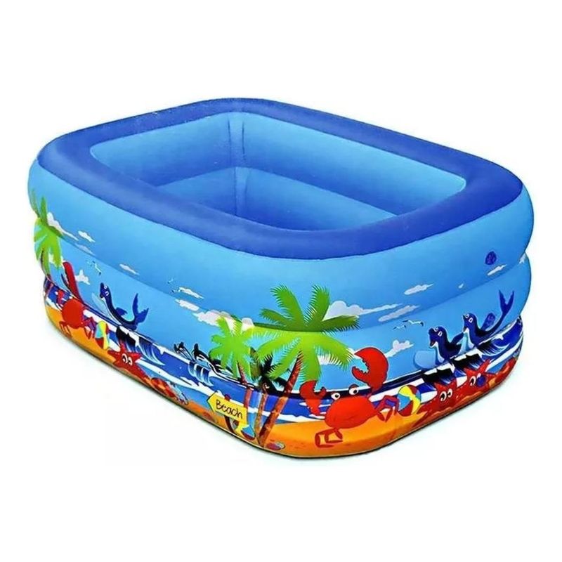 GENERICO - Piscina Inflable Rectangular para Diversión y Relax Infantil