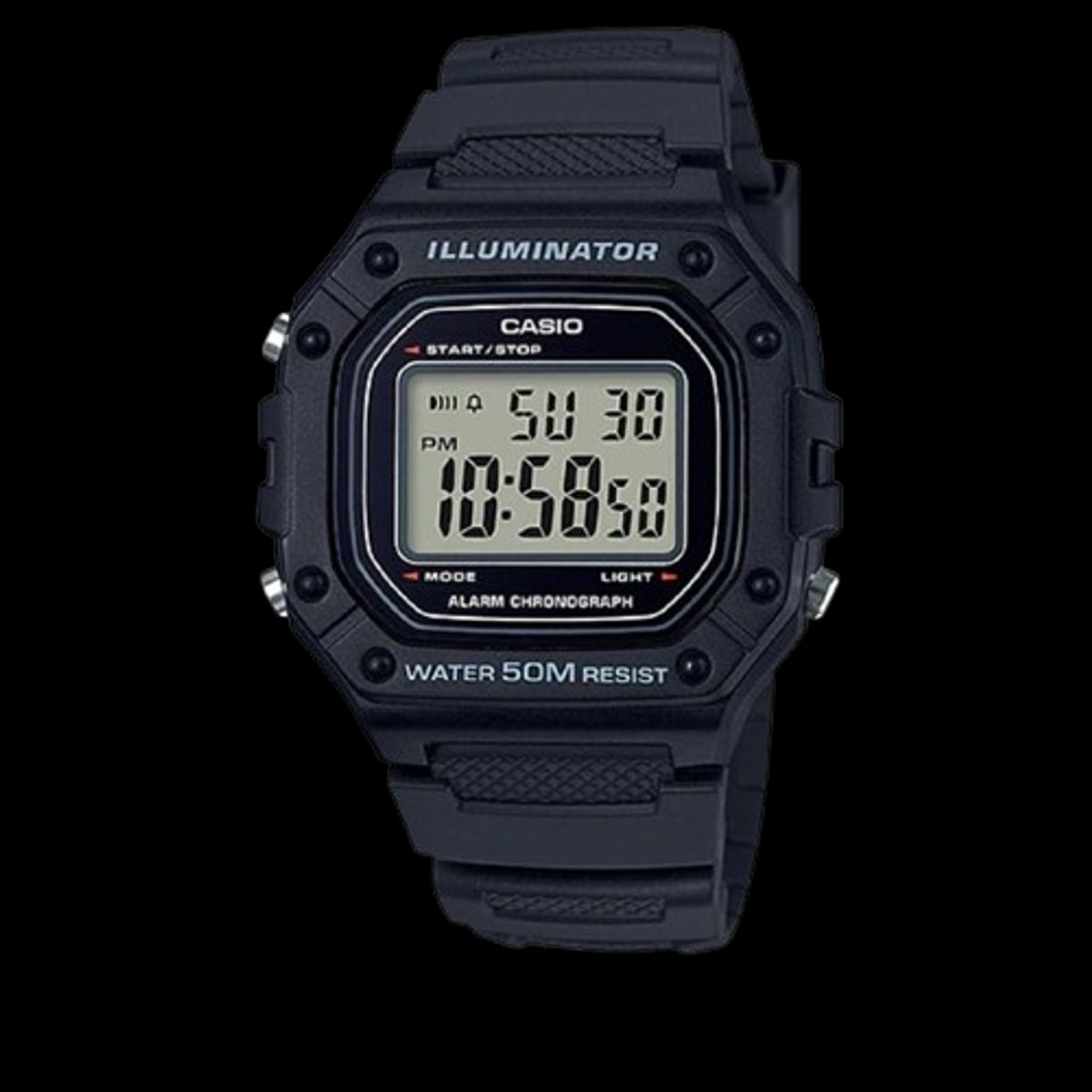 CASIO - RELOJ CASIO W218H-1A HOMBRE SPORT ILUMINATOR