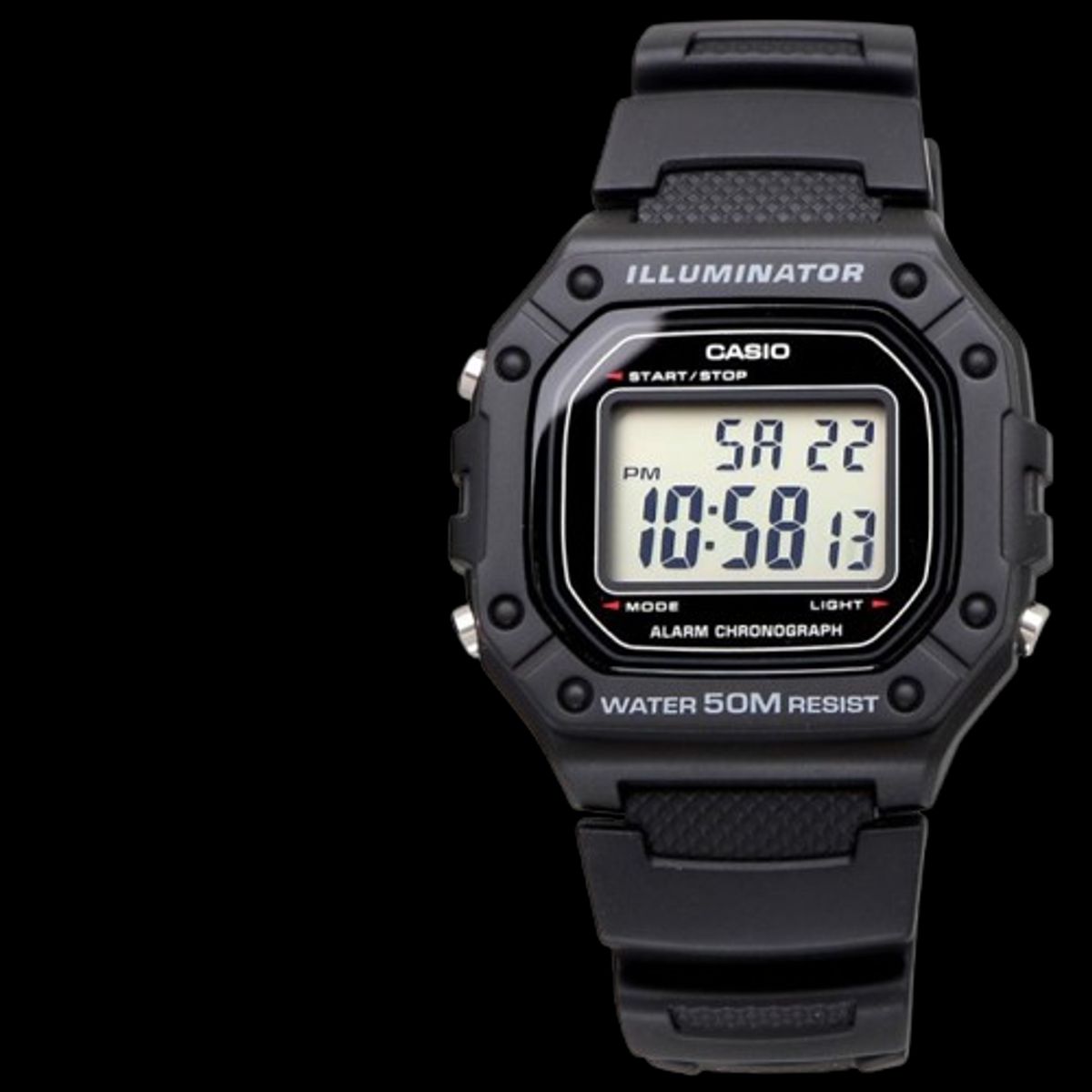 CASIO - RELOJ CASIO W218H-1A HOMBRE SPORT ILUMINATOR