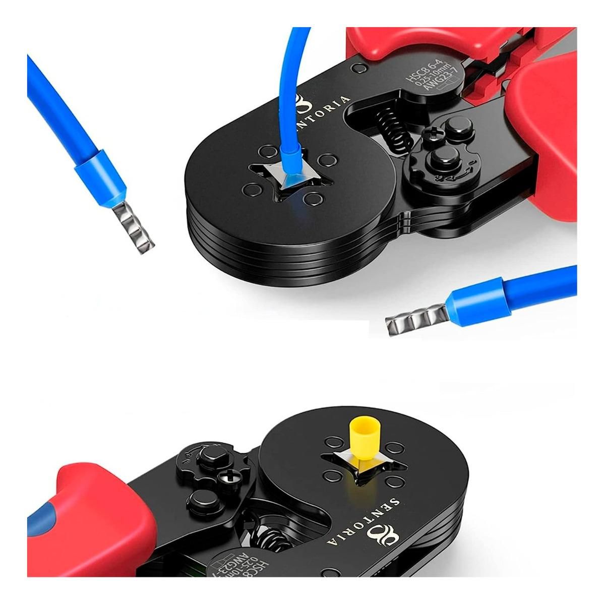 GENERICO - Alicate Crimpador Profesional con 1200 Terminales Incluidos