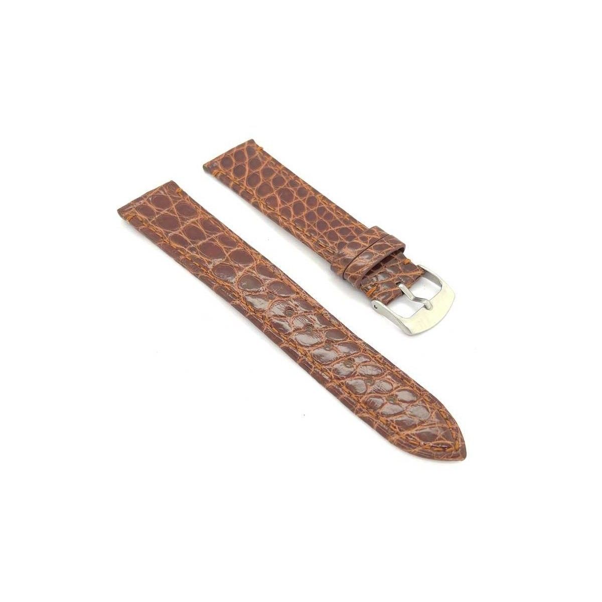 GENERICO - Correa De Reloj Diloy Cocodrilo Legitimo 22 mm