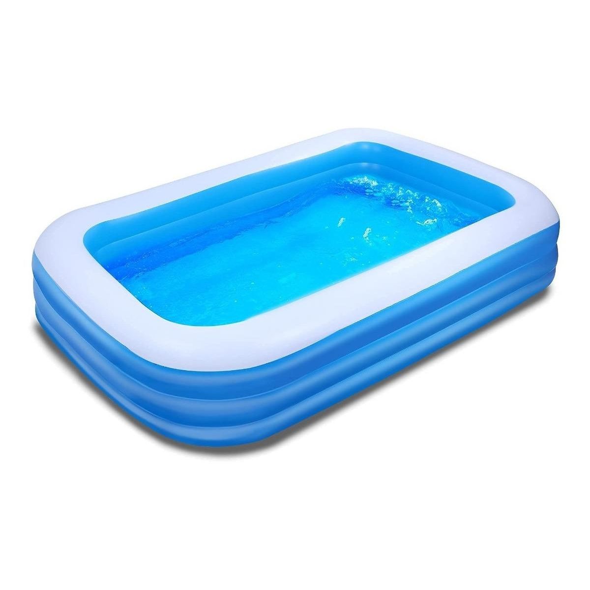 GENERICO - Piscina Inflable Familiar Grande de PVC Resistente y Segura