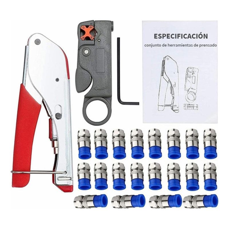 GENERICO - Pinza Peladora Coaxial RG6RG59 con Mango Ergonómico