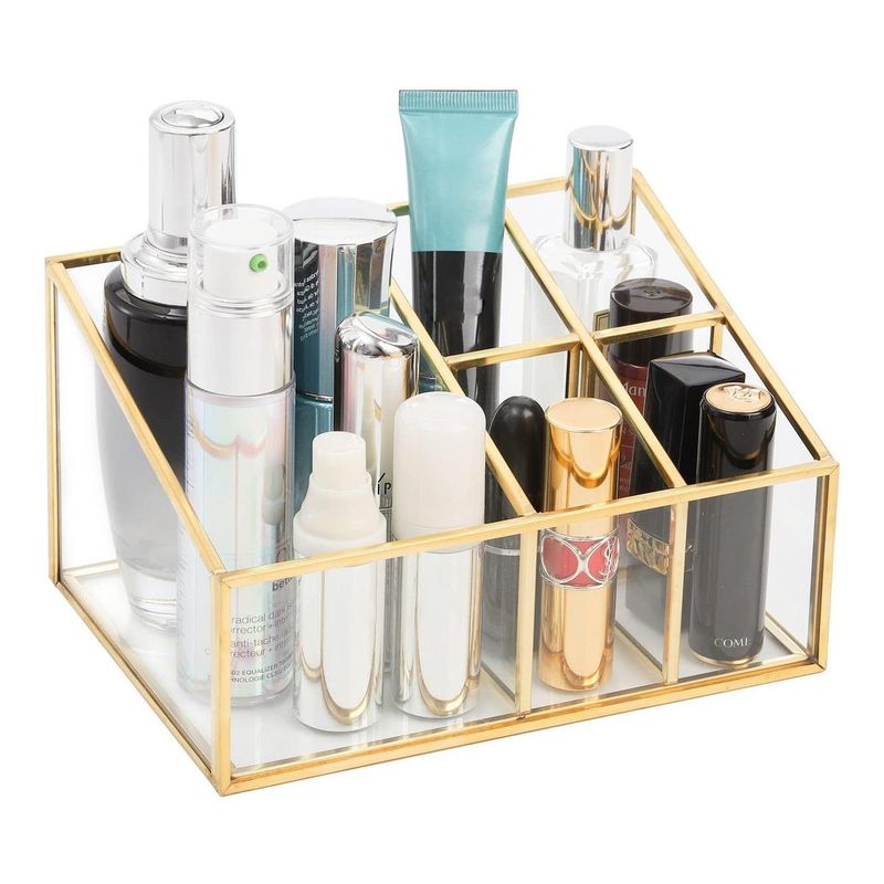 GENERICO - Organizador Vintage de Maquillaje con 5 Compartimentos